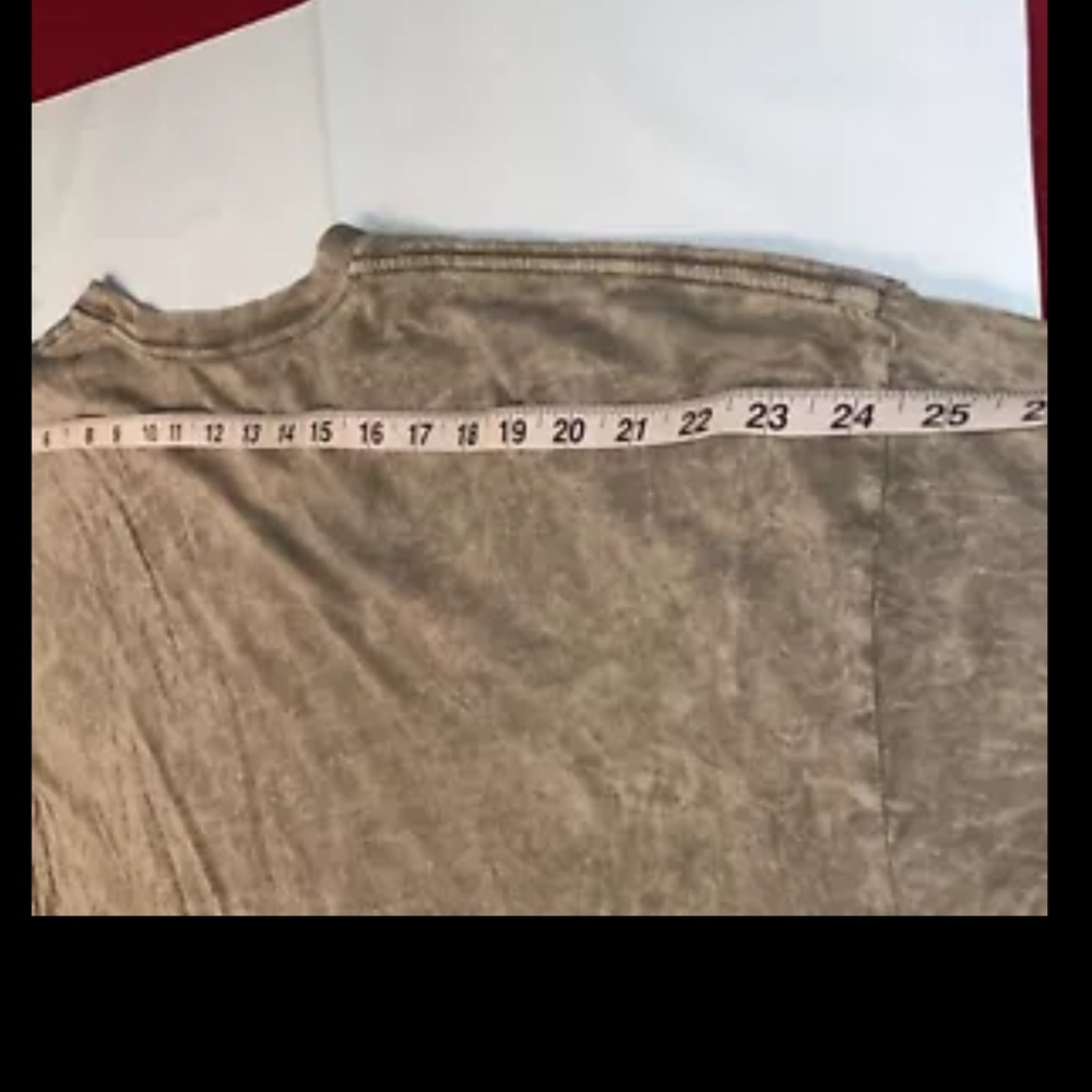 Levi’s gray TAN T-shirt men’s XL gothic emo Wings tribal leather look, burnout - Picture 7 of 12